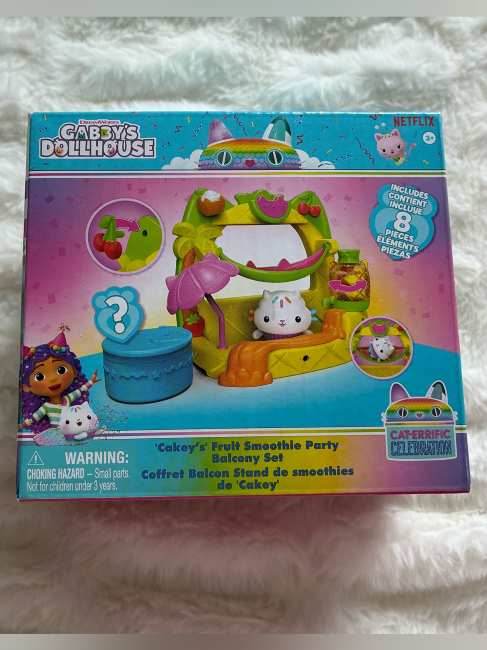 Gabby’s Dollhouse Cakey’s Fruit Smoothie Party Balcony Playset - Multi-Color